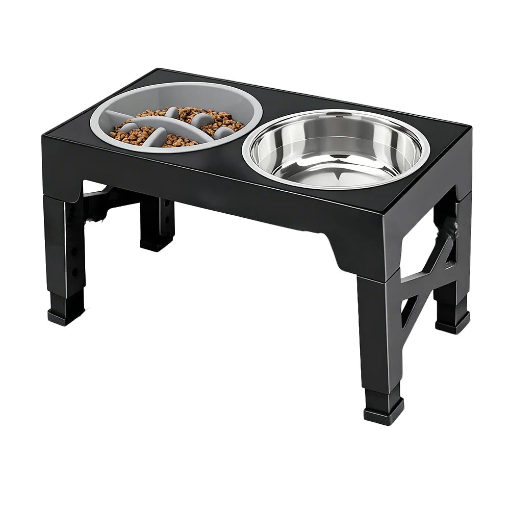 ElevatePaws™ Adjustable Raised Dog Feeder