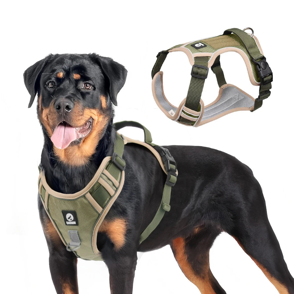 Dog Harnesses Pet Collar Labrador Army Reflective Adjustable Harness