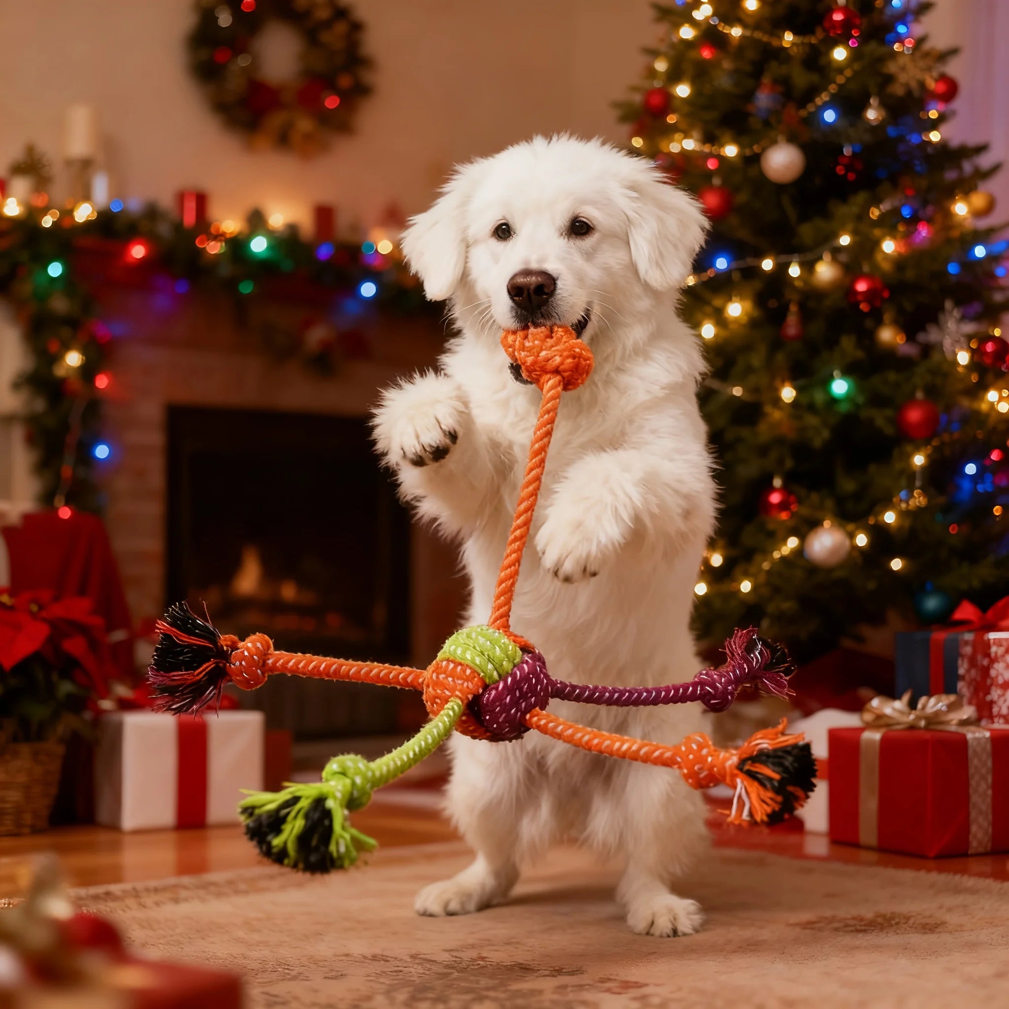 TugJoy™ Interactive Rope Dog Toy