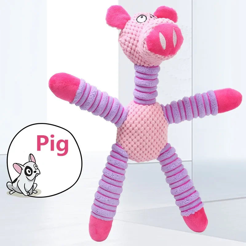 SqueakBuddy™ Plush Rope Dog Toy