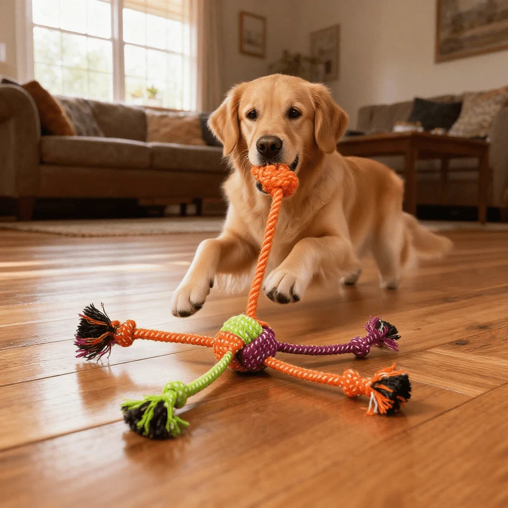 TugJoy™ Interactive Rope Dog Toy