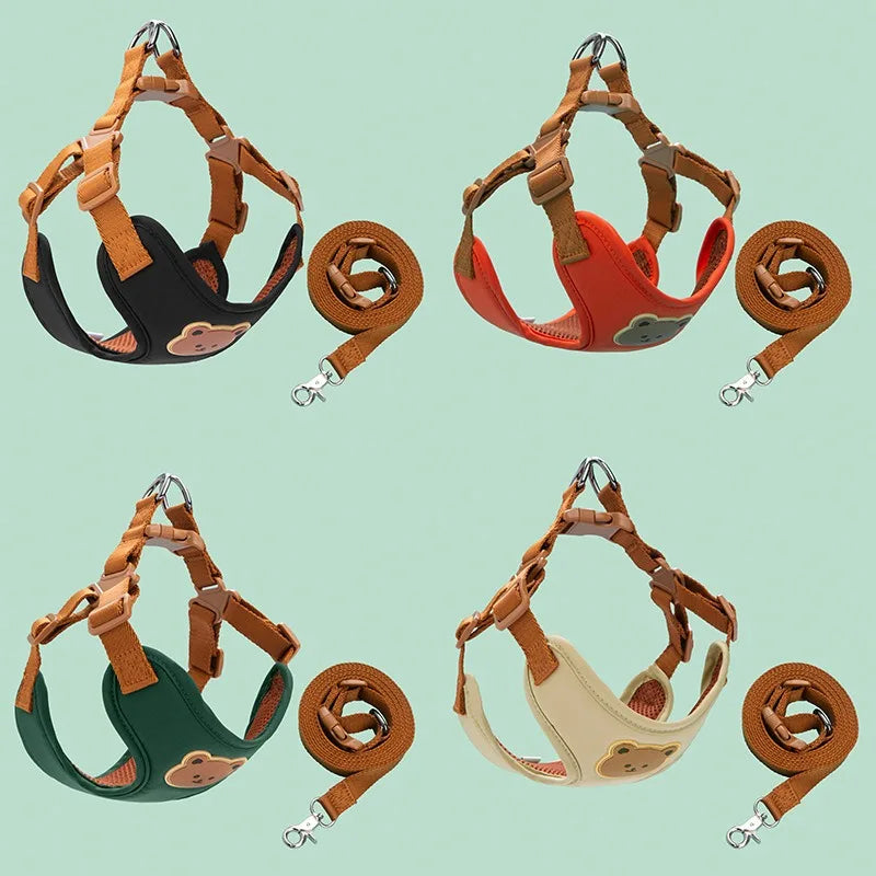 Pet Dog Harness Leash Set Small Medium Dog