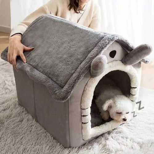 CozyPaws™ Plush Pet House Bed