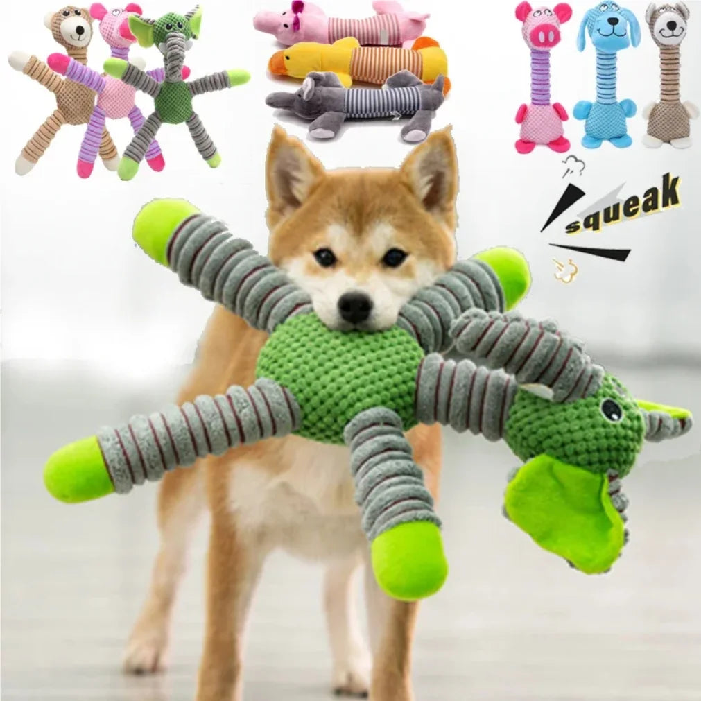 SqueakBuddy™ Plush Rope Dog Toy