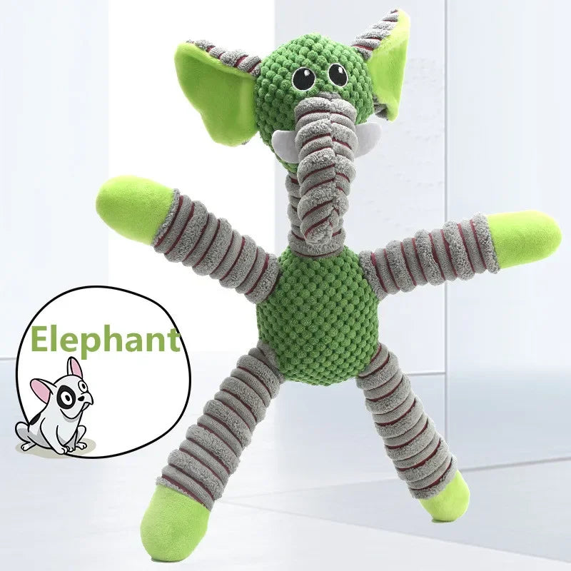 SqueakBuddy™ Plush Rope Dog Toy
