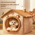 CozyPaws™ Plush Pet House Bed