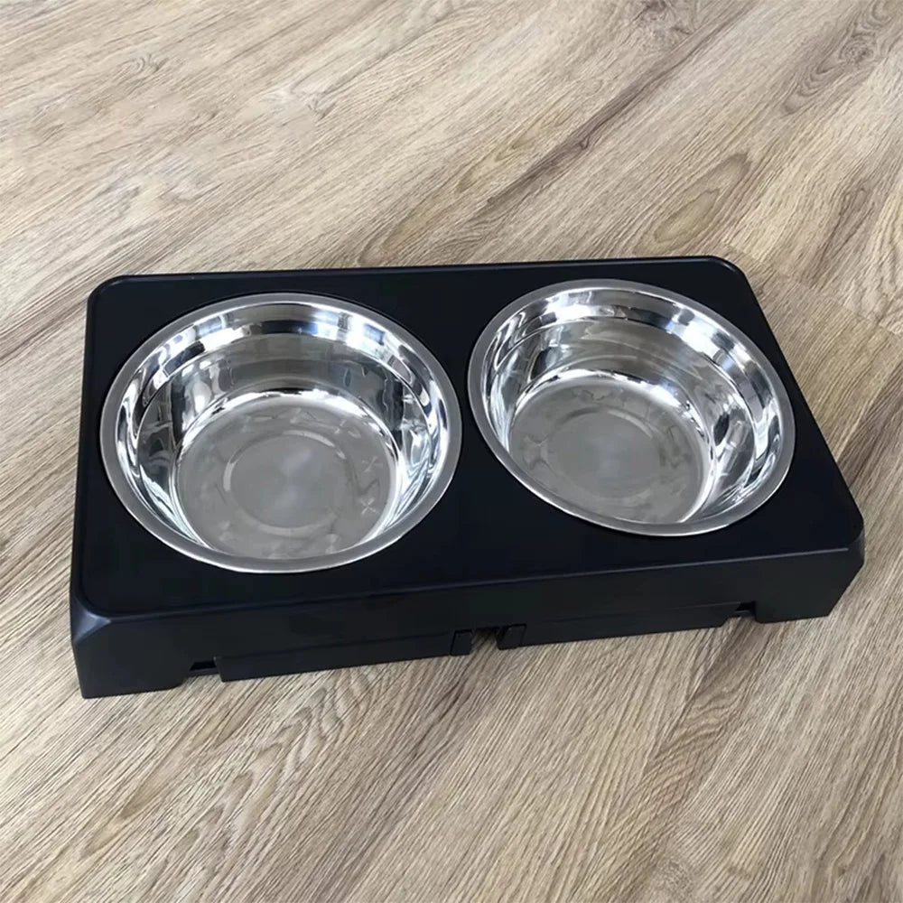 ElevatePaws™ Adjustable Raised Dog Feeder