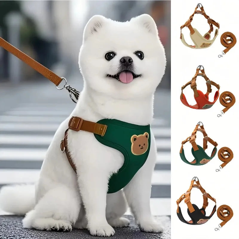 Pet Dog Harness Leash Set Small Medium Dog