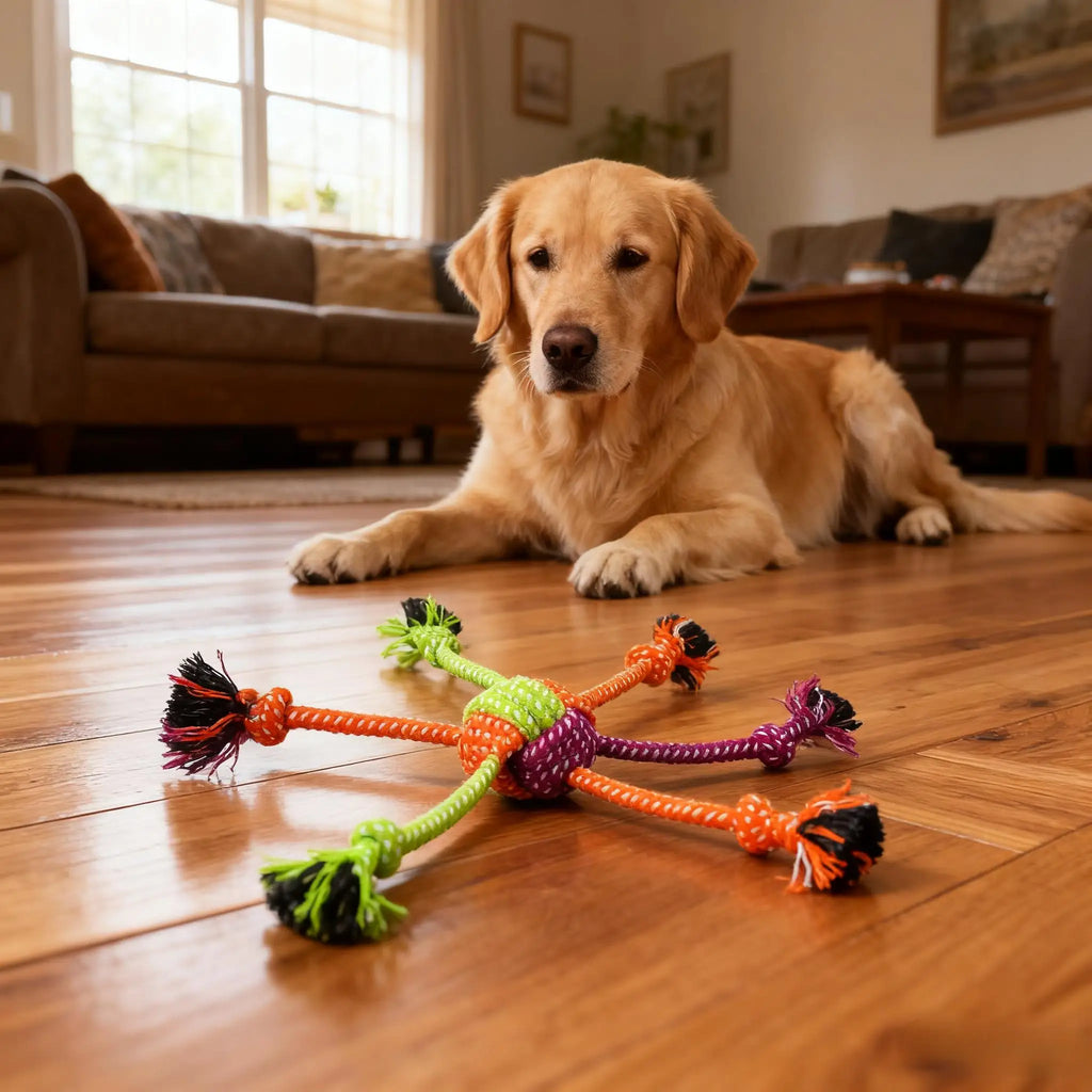 TugJoy™ Interactive Rope Dog Toy